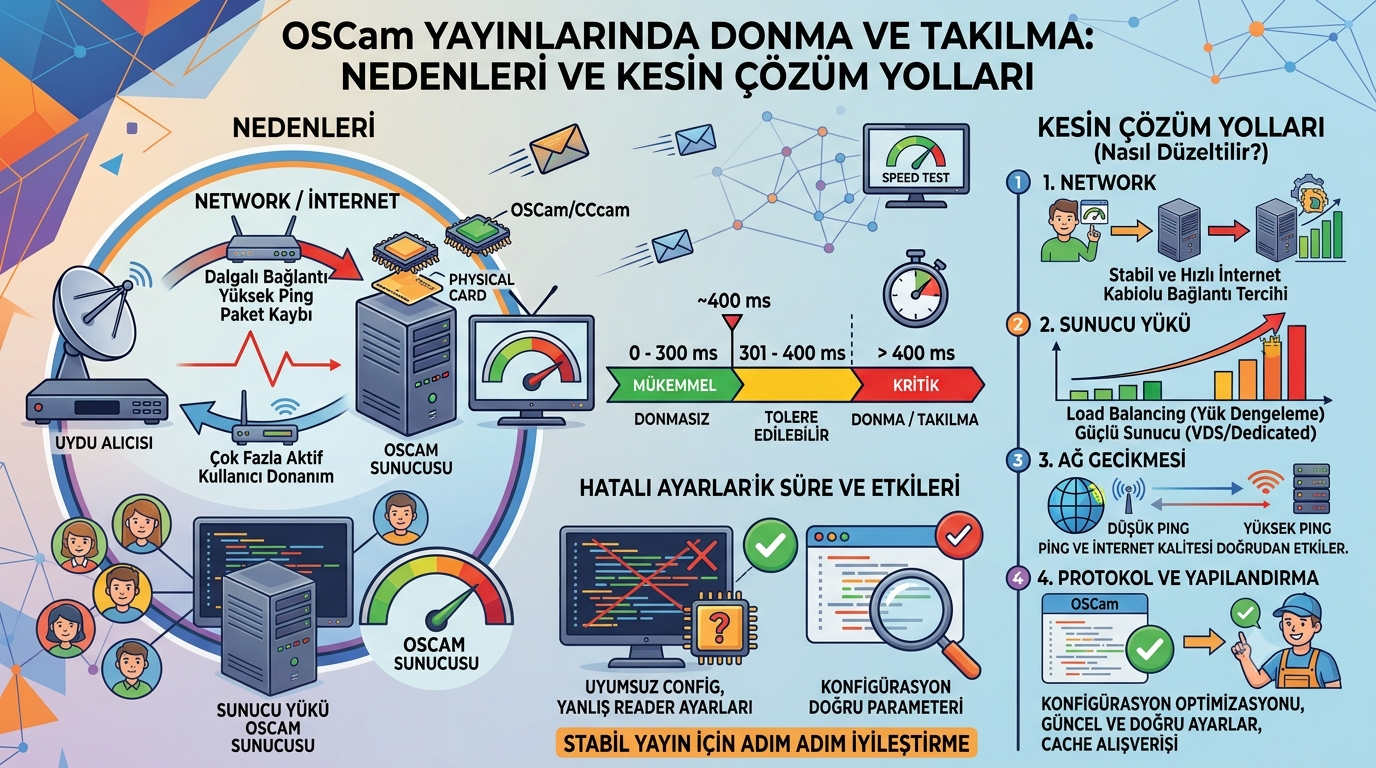 OSCam Yayınlarında Donma ve Takılma: Nedenleri ve Kesin Çözüm Yolları